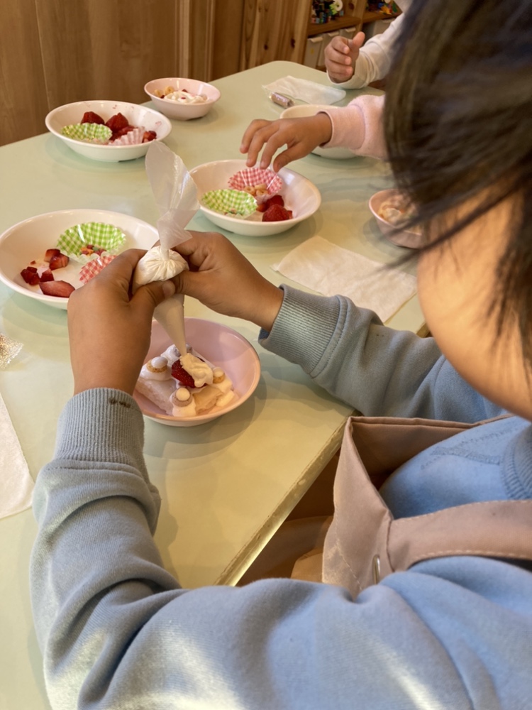 クリスマスケーキ作り